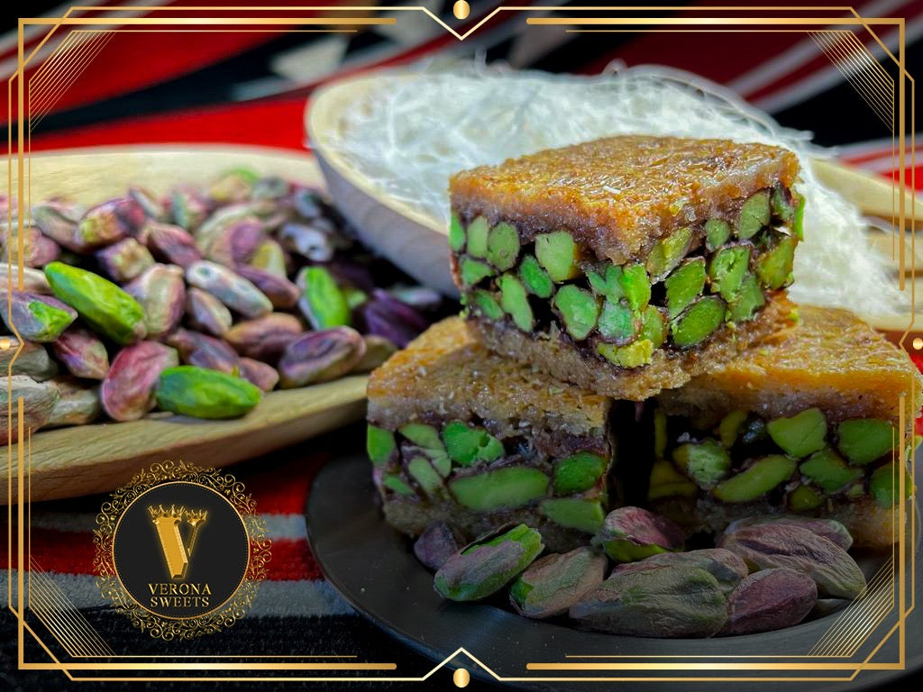 بلورية بالفستق الحلبي  الفاخرة  g500 متوفرة بأحجام  و 1000g - Verona Sweets